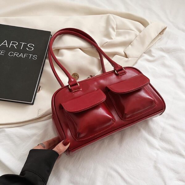 Multi-pocket Design Shoulder Bag Fashion Versatile Square Handbags Women Underarm Bags - Image 7