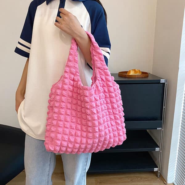Cute Pleated Puff Shouder Bag Women - Image 7