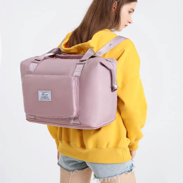 Folding Travel Bags For Backpack Handbag Sholder Bag Gym Fitness Weekender Overnight Women - Image 9