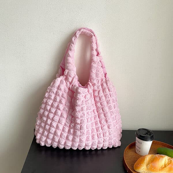 Cute Pleated Puff Shouder Bag Women - Image 2
