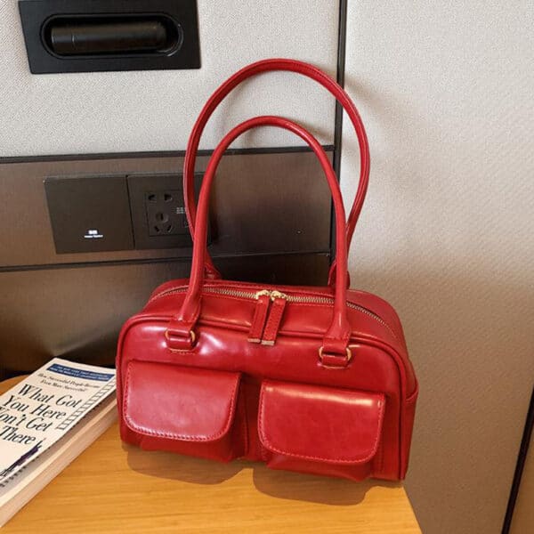 Multi-pocket Design Shoulder Bag Fashion Versatile Square Handbags Women Underarm Bags - Image 3