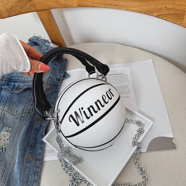 Basketball Shape Handbags and Purses for Women Chain Shoulder Crossbody Bag Girls Ladies HandBags - Image 3