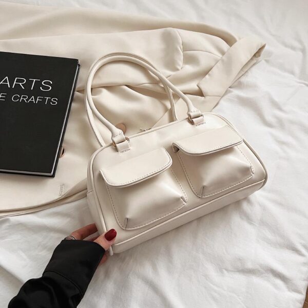 Multi-pocket Design Shoulder Bag Fashion Versatile Square Handbags Women Underarm Bags - Image 6