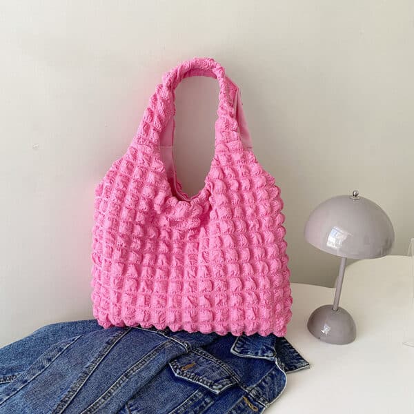 Cute Pleated Puff Shouder Bag Women - Image 6