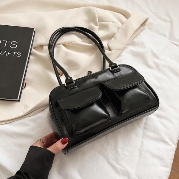 Multi-pocket Design Shoulder Bag Fashion Versatile Square Handbags Women Underarm Bags - Image 10